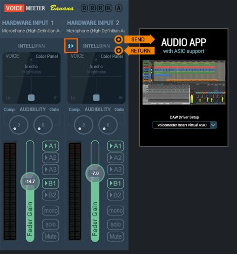 User Guide: Connect audio apps to the VoiceMeeter Insert Driver ...