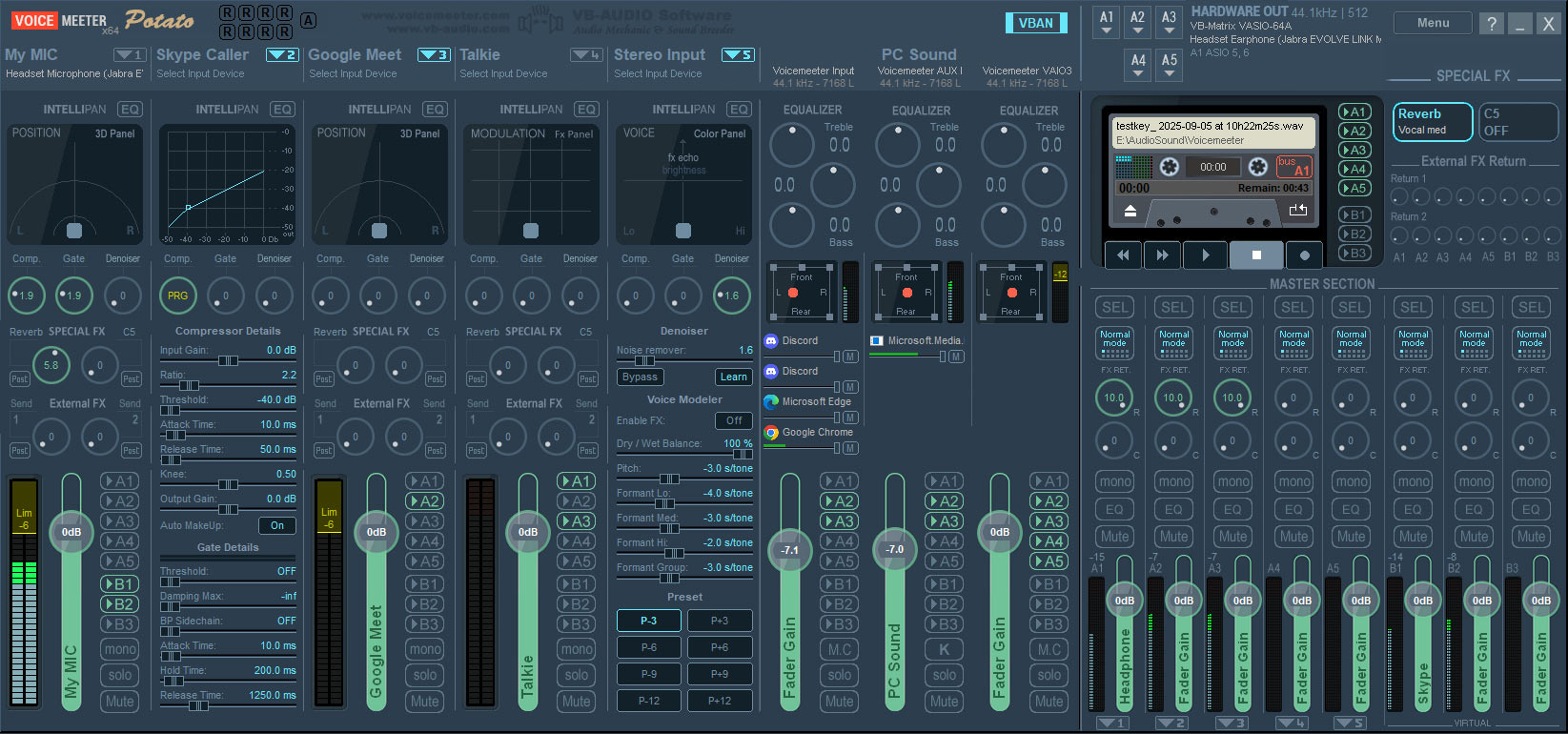 Voicemeeter-potato-2025-screenshot